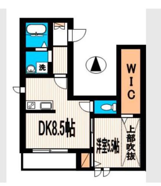 イースト VALLEY(1LDK/2階)の間取り写真