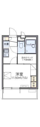 レオパレスFIII相模原(1K/3階)の間取り写真