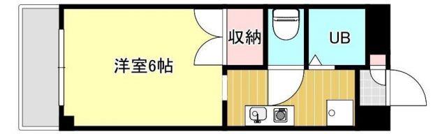 エメラルドハイツ(1K/3階)の間取り写真