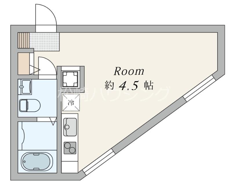 FARE中野VIII(ワンルーム/1階)の間取り写真