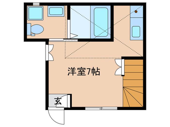 アークファースト町田(ワンルーム/1階)の間取り写真