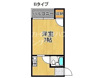 リバティ住之江(1K/8階)の間取り写真