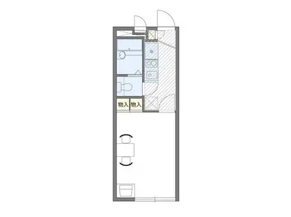 レオパレスM(1K/2階)の間取り写真