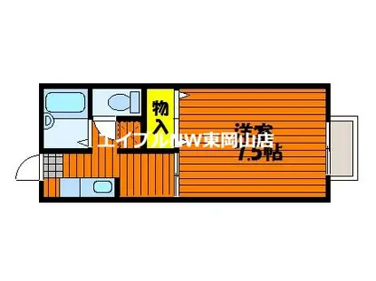 セフィラササキ(1K/2階)の間取り写真