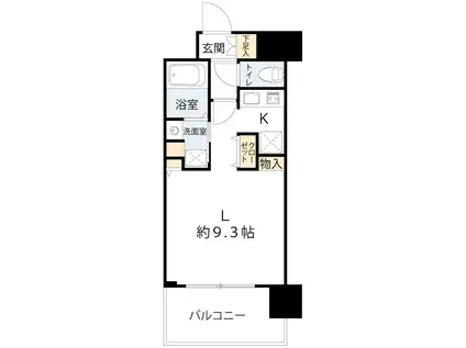 エスキュート梅田・中崎町(ワンルーム/2階)の間取り写真