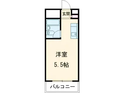 サンワプラザ福崎I(ワンルーム/3階)の間取り写真