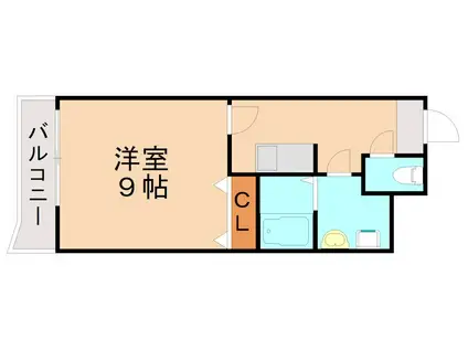 グッドシティ下富野(1K/4階)の間取り写真