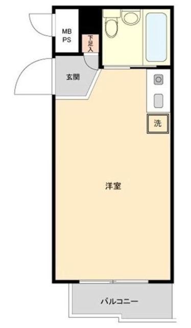 グランドコート駒込(ワンルーム/1階)の間取り写真