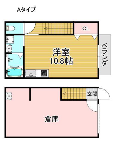 GAZZELE STYLE 西住之江(ワンルーム/1階)の間取り写真