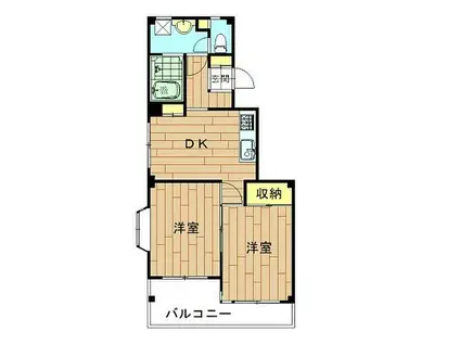 アビタ・ヌーボー(2DK/3階)の間取り写真