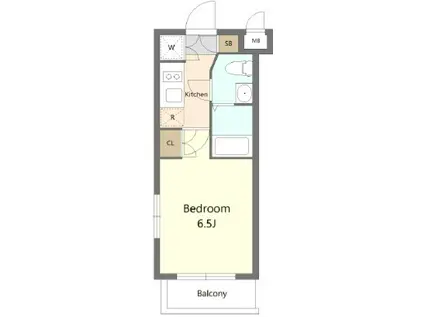 LE-LION ITABASHI PREMIUMCOURT(1K/3階)の間取り写真