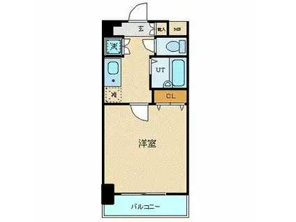 シンシア蒲田ステーションプラザ(1K/8階)の間取り写真