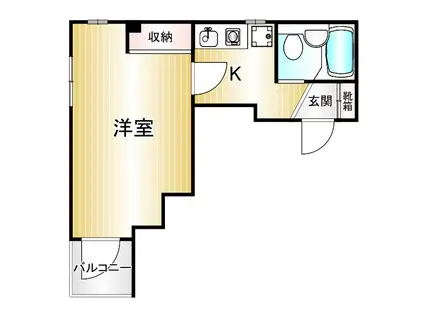 グランバリュー久我山(1K/1階)の間取り写真