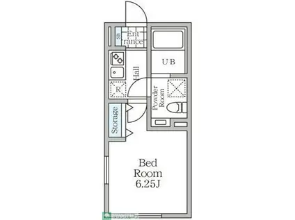 グランヴィル永福町(1K/3階)の間取り写真