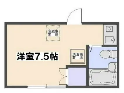 Uステージ五日市中央II(ワンルーム/2階)の間取り写真