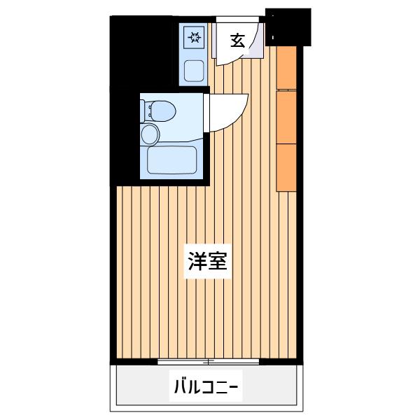 パピリオーテ西横浜(ワンルーム/6階)の間取り写真
