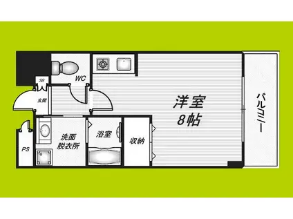 ドミールアプリコット(1K/1階)の間取り写真