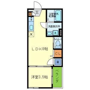FASECIAグロリア(1LDK/3階)の間取り写真