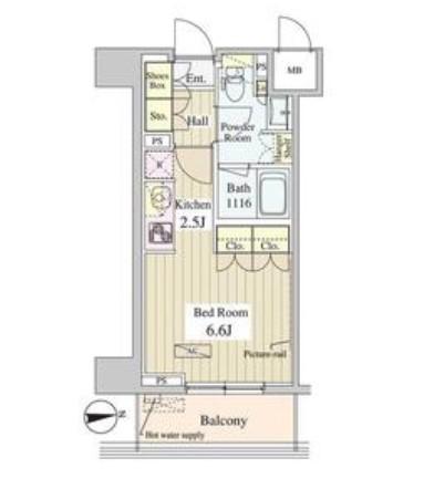 WASEDA APARTMENT ワセダアパートメント(1K/3階)の間取り写真