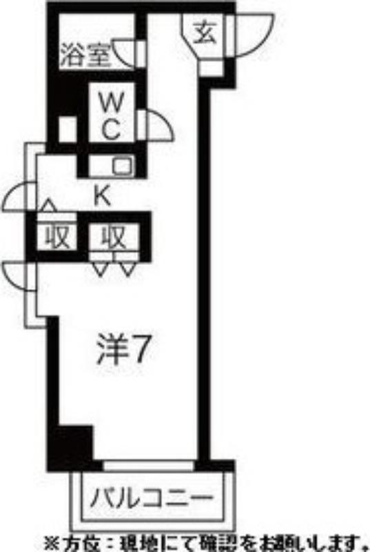 アブニール桑園(1K/3階)の間取り写真