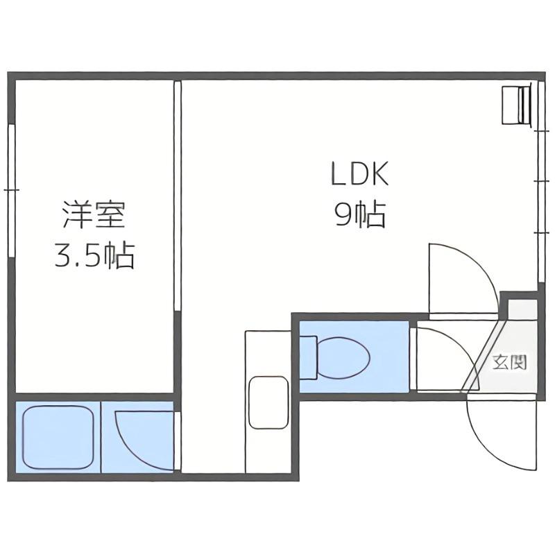 ベルツリー(1LDK/2階)の間取り写真