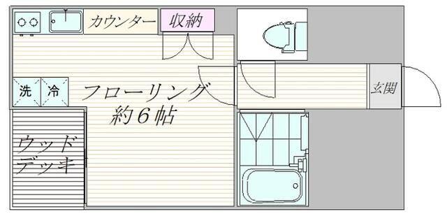 サザンクロス板橋III(ワンルーム/1階)の間取り写真