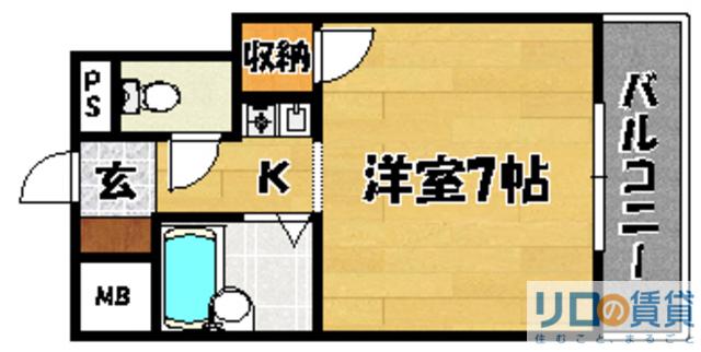 TSエクシード(1K/3階)の間取り写真