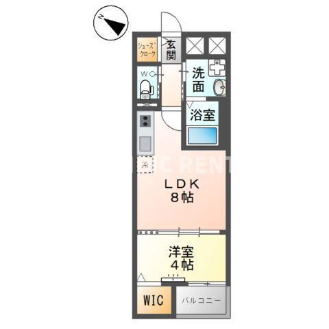 プリマヴェーラ 那の津(1LDK/2階)の間取り写真