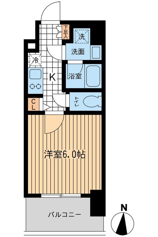 KDXレジデンス大山(1K/13階)の間取り写真