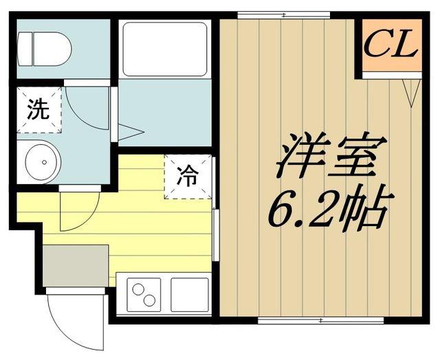 VILLA・LUPINUS(1K/1階)の間取り写真