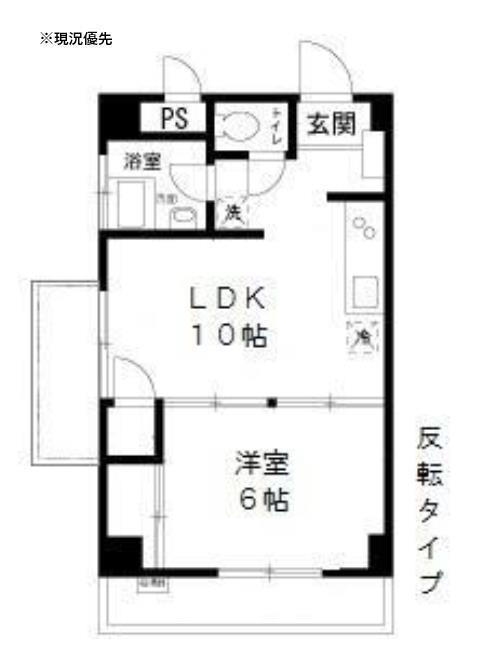 コープ大曽根(1LDK/2階)の間取り写真