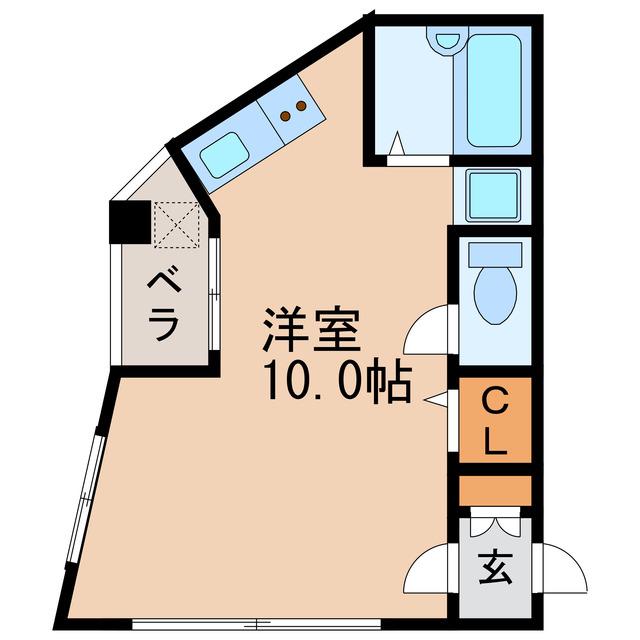 藤田ビル(ワンルーム/3階)の間取り写真