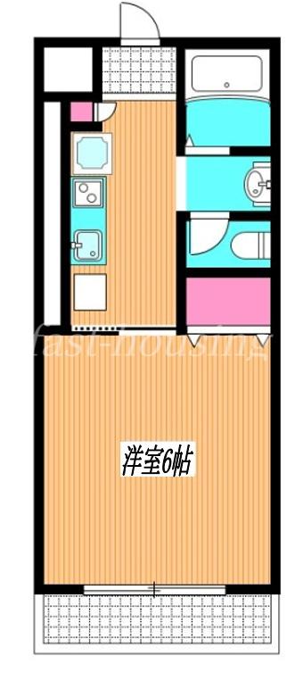 シグナス・グランコート(1K/1階)の間取り写真