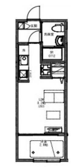KEIAI RESIDENCE 清瀬IV(1LDK/2階)の間取り写真