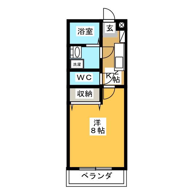 KS-41(1K/2階)の間取り写真