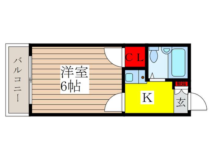 フレンズ桜堤(1K/1階)の間取り写真