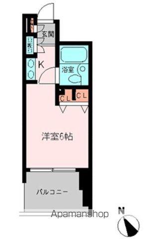 恵比寿アーバンハウス(ワンルーム/3階)の間取り写真