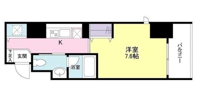 SONNEN HOF(1K/5階)の間取り写真