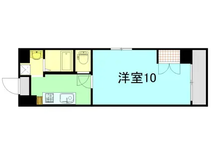 BOND D(1K/5階)の間取り写真