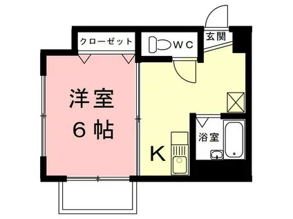 ツツミフローレ(1K/5階)の間取り写真