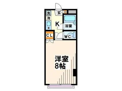 小笠原ハイム 店舗限定物件(1K/1階)の間取り写真