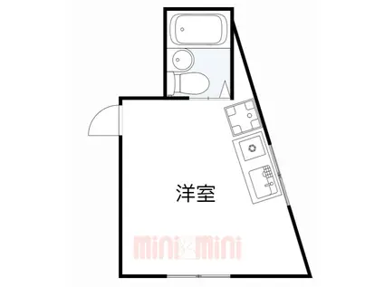 HOOP須磨浦(ワンルーム/4階)の間取り写真