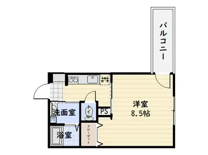 L.GIRASOLE(1K/2階)の間取り写真