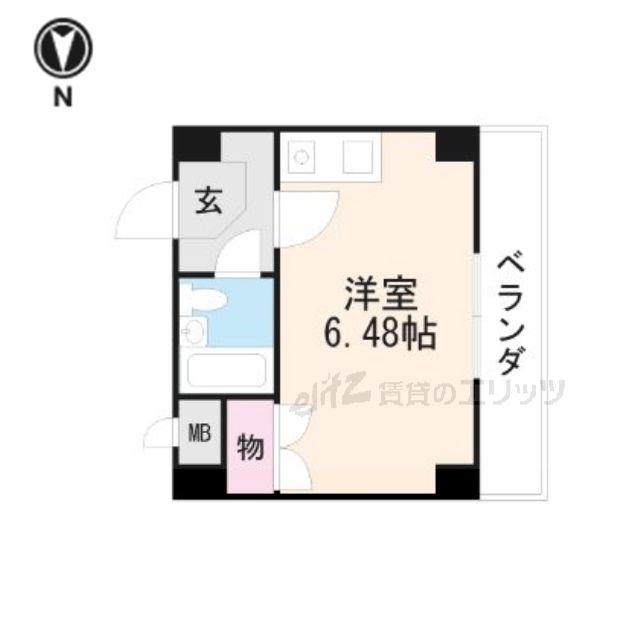 メゾンあぶの(ワンルーム/3階)の間取り写真