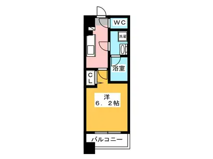 ガーラ・プレシャス川口並木(1K/14階)の間取り写真