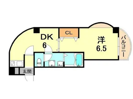 サンパレス21六甲Ⅲ(1DK/3階)の間取り写真