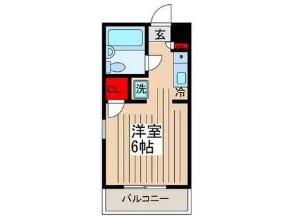 メゾンドロワジール(ワンルーム/4階)の間取り写真