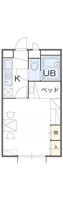 レオパレスアルナージ(1K/1階)の間取り写真