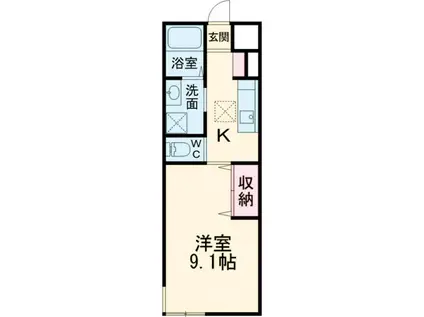 ROYAL STAGE(1K/2階)の間取り写真