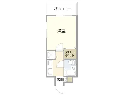 ライオンズマンション東青梅第三(1K/2階)の間取り写真